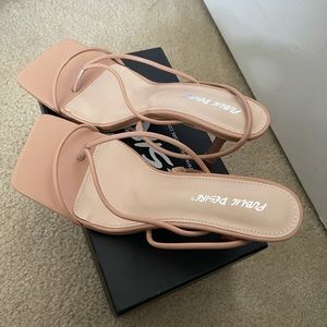Nude Summer Sandal Heel